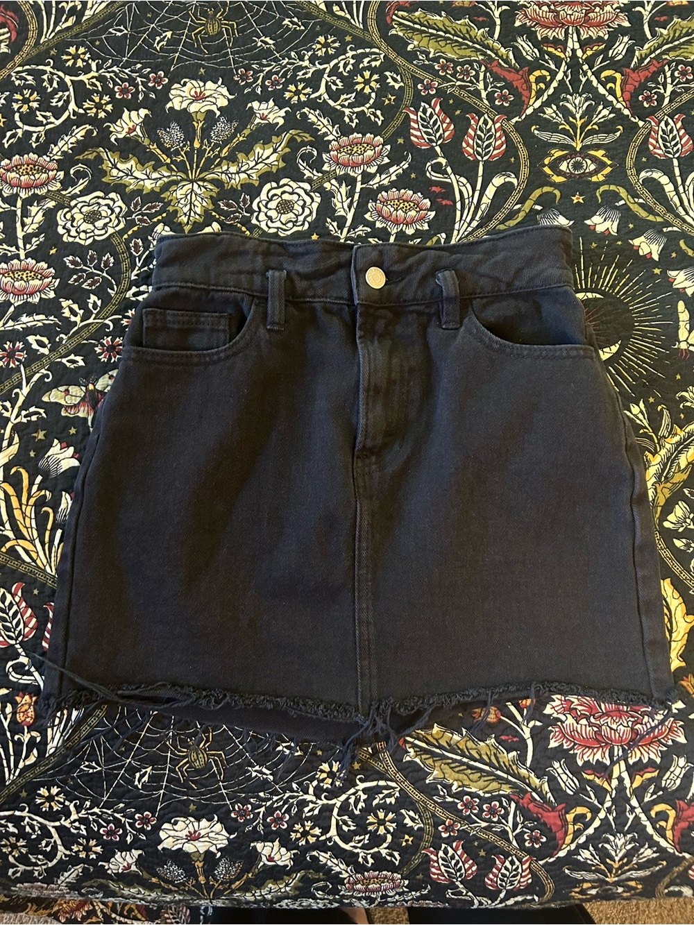 PacSun Black Denim Skirt